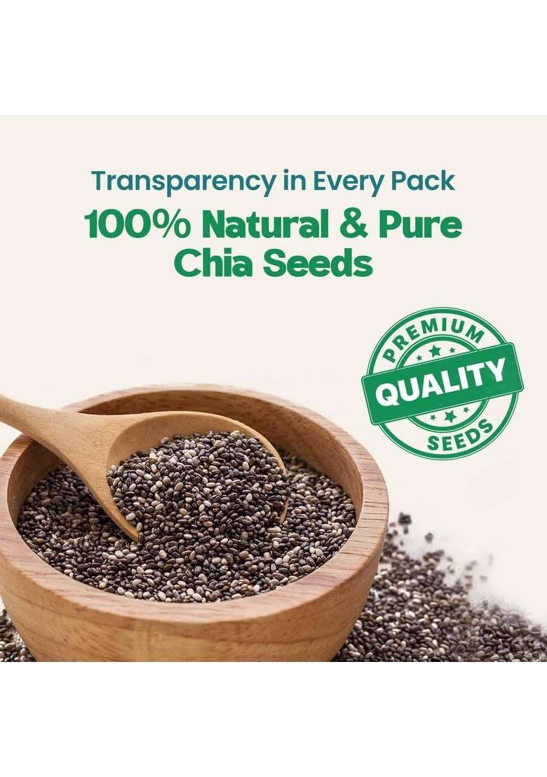 Zandu Chia Seeds 200Gm Pack Of 2 I Premium Raw Rich In Omega 3 Fatty Acids Helps Weight Management Dietary Fiber Protein Resealable - Indya