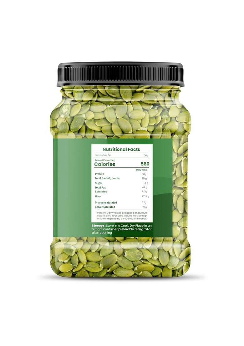 Nutkeen Pumpkin Seeds Aaa Grade For Eating | Protein Rich Healthy Diet Snacks In 250G - Indya