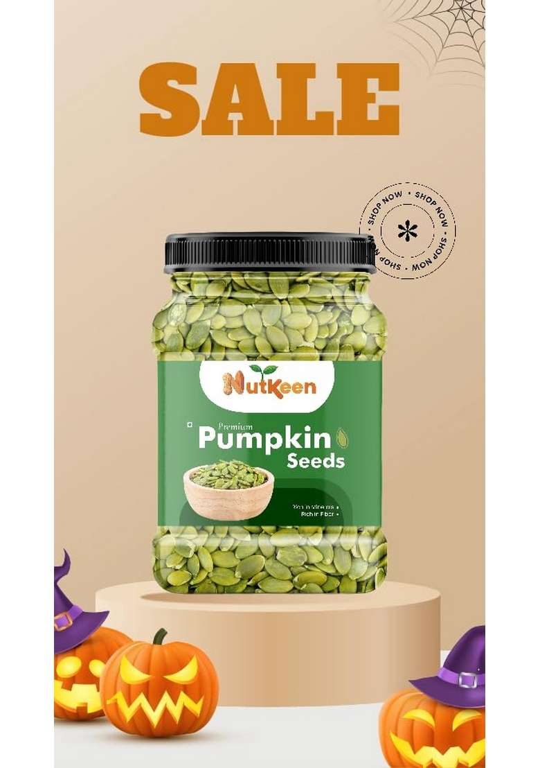 Nutkeen Pumpkin Seeds Aaa Grade For Eating | Protein Rich Healthy Diet Snacks In 250G - Indya