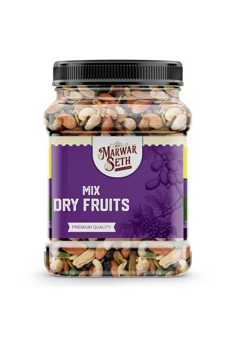 Marwar Seth Mix Dry Fruit 250Gm | Healthy Mixed Nuts And Seeds With Almonds Cashews Dates Pumpkin Candied Amla Panchmewa Reusable Jar Pack