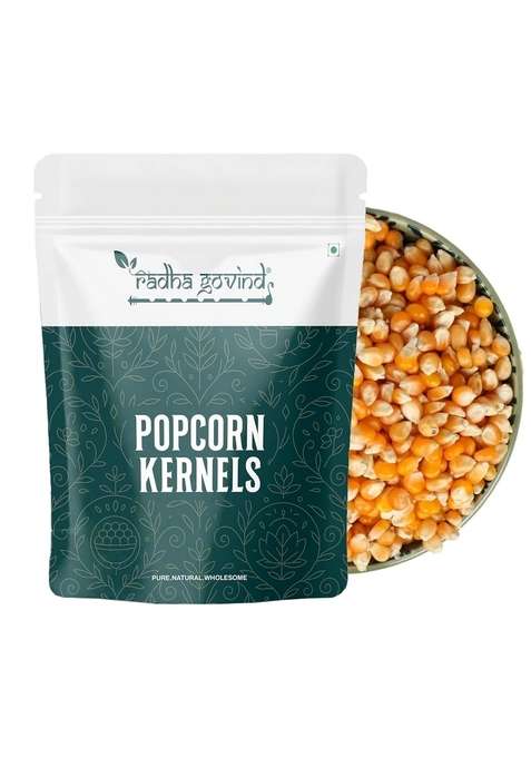 Radha Govind Organic Popcorn Kernels Seeds 100 Popping 1 Kg