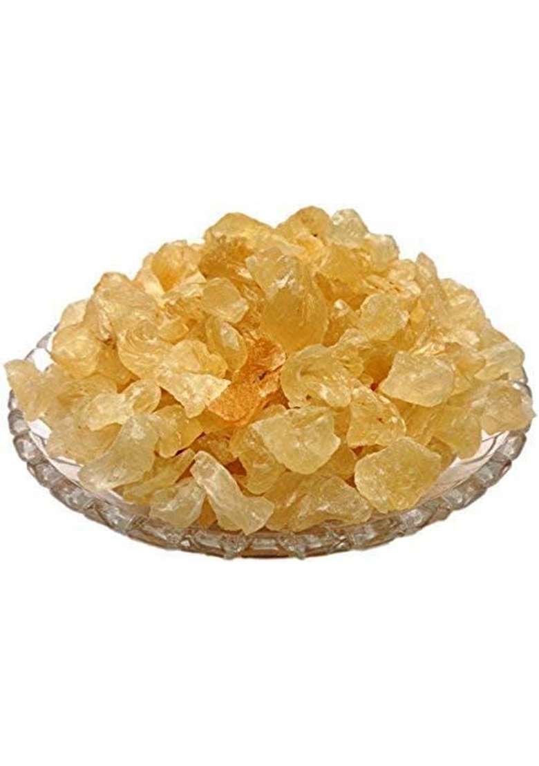 Hai Prabhu Pure Natural Gond Katira 500Gram | Almond Gum Badam Pisin Tragacanth High Cooling Properties Herbal Food 500Gm - Indya
