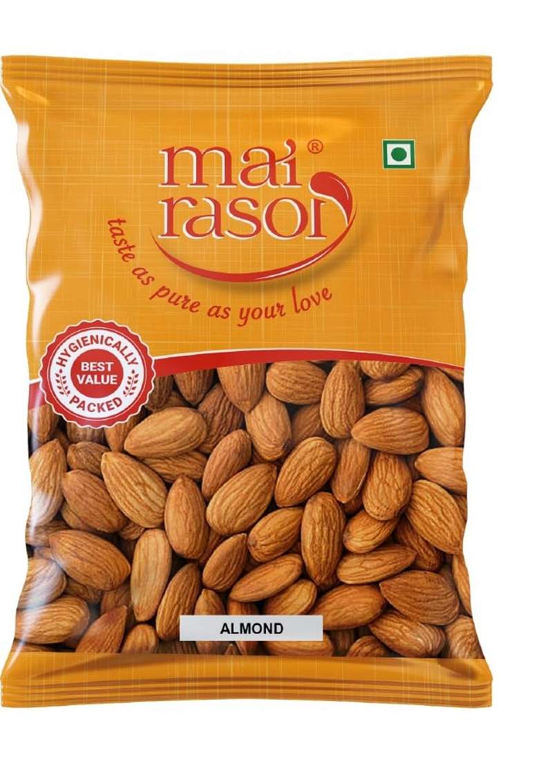 Mai Rasoi Popular Whole Rozana Almonds Badam 200 Gm - Indya