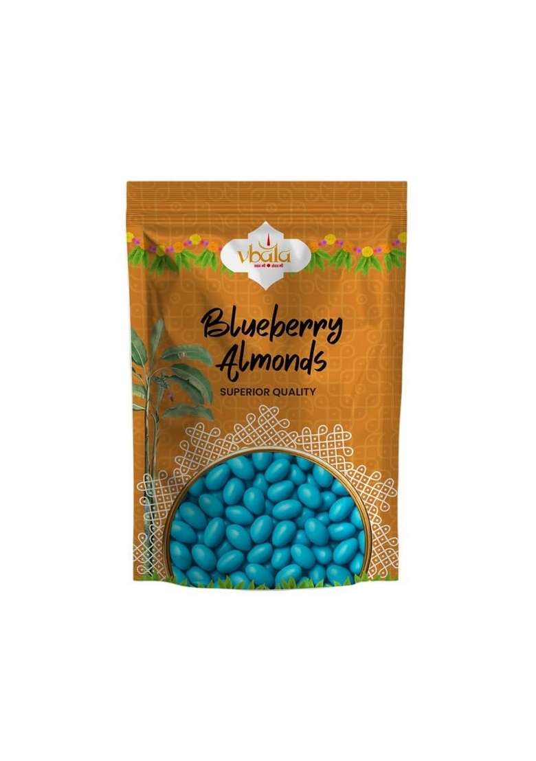 Vbala Blueberry Almonds 300Gm | Taste With Health 100 Natural Pure No Added Preservatives Colors Artificial Flavours Rich In Nutrition Ideal For Snacking Gifting - Indya