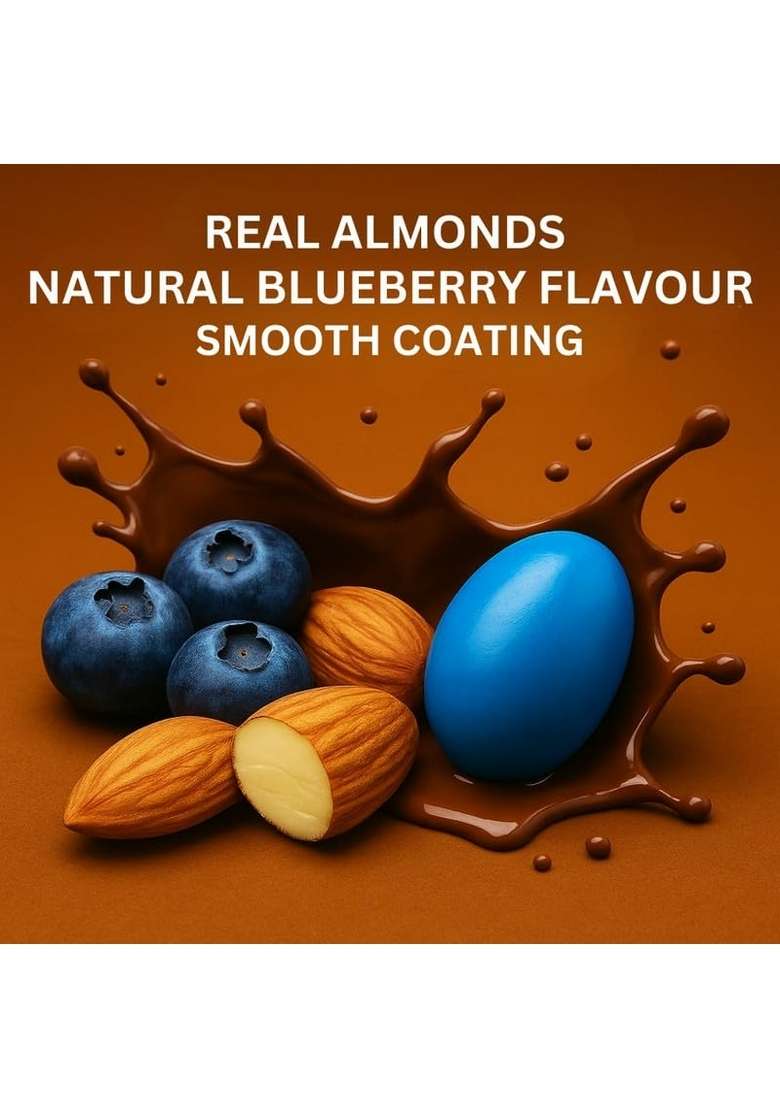 Vbala Blueberry Almonds 300Gm | Taste With Health 100 Natural Pure No Added Preservatives Colors Artificial Flavours Rich In Nutrition Ideal For Snacking Gifting - Indya