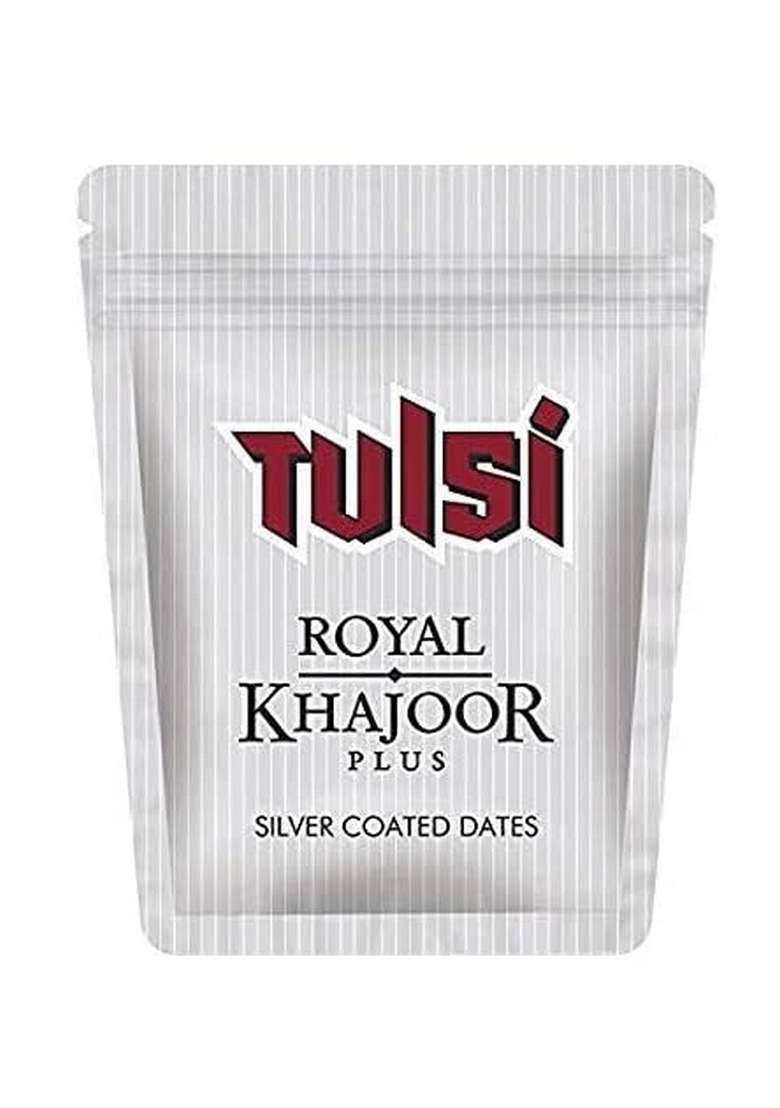 Meshwa Enterprise Tulsi Royal Khajur Plus Silver Dates Pack Of 6 - Indya