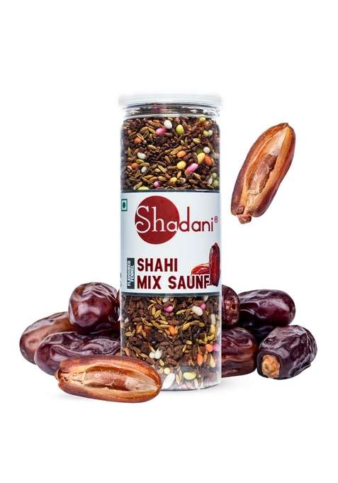 Shadani Shahi Mix Saunf 220G Pack Refreshing Mint Fennel Mouth Fresheners | After Meal Digestive Mukhwas