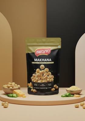 Bikano Makhana Jalapeno Cheese 50G | Roasted Foxnuts Crunchy Spicy Cheesy Snack Anytime Munch Travel Friendly Pack