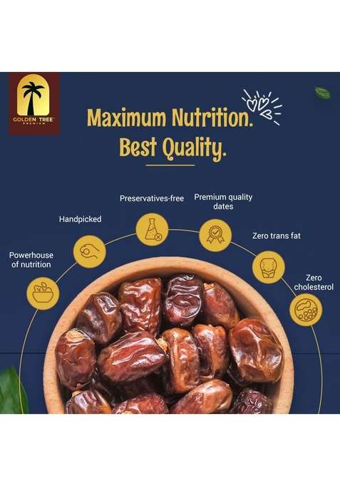 Buy Women Golden Tree Organic Zahidi Dates Pack Of 3 500G Each ...