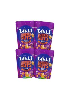 Taali Coated Flavour Peanuts | Spizee Masala Crispy Roasted Not Fried Happy Nuts No Palm Oil Maida 140G Pack Of 4