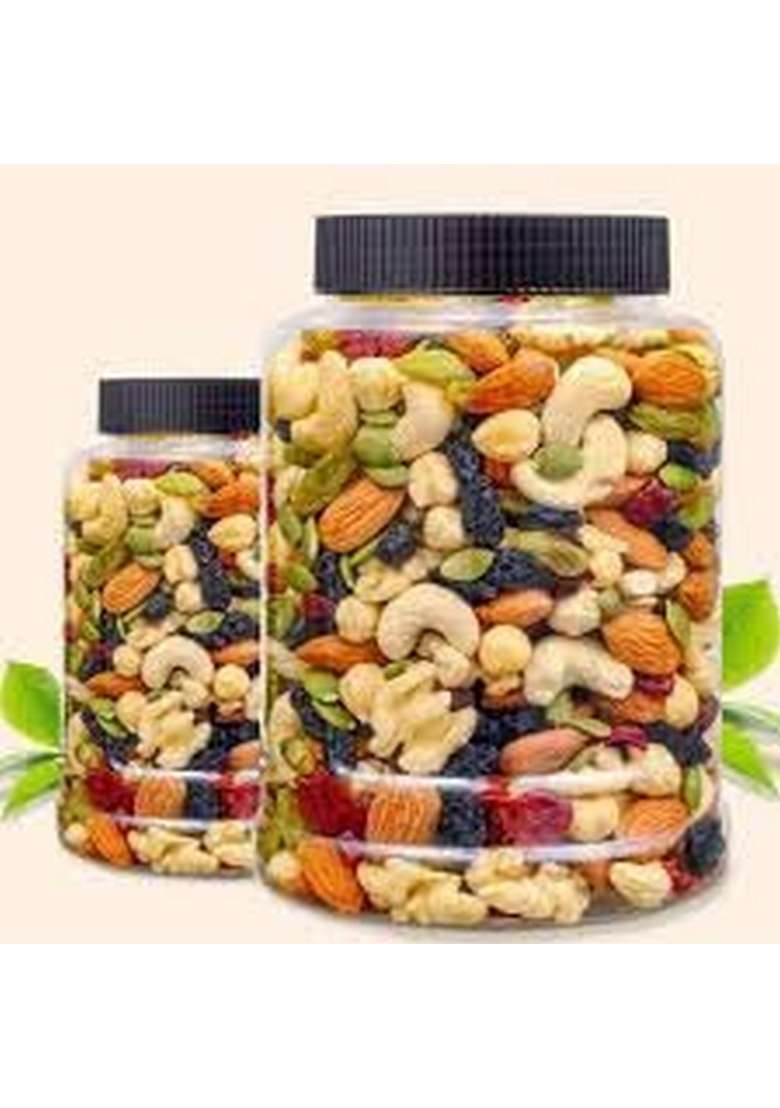 Hariyam Healthy Mix Dry Fruits Dried Almonds Black Raisins Cashewnuts Cranberries Dates Many More | 1Kg - Indya