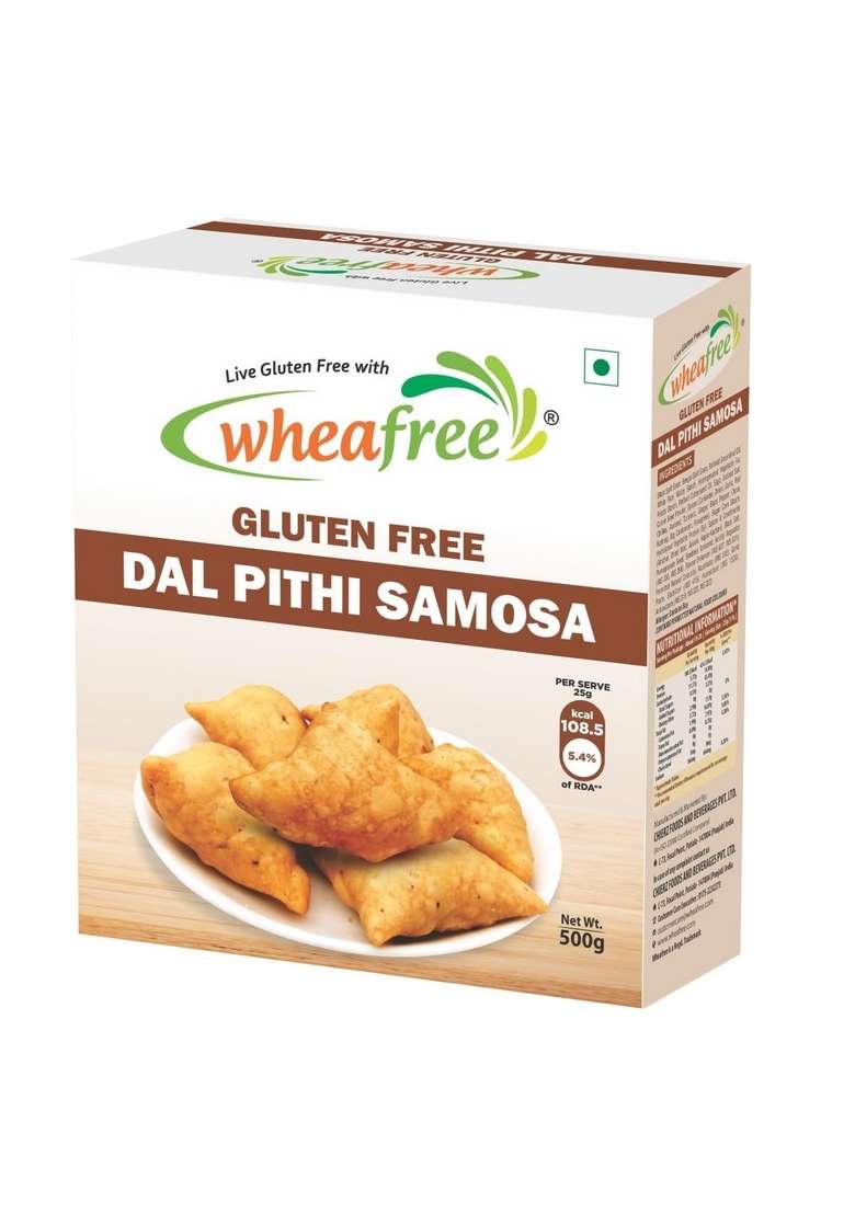 Wheafree Gluten Free Dal Pithi Samosa 500G | Crunchy And Delicious Best Tea Time Snacks Healthy Nutritious Mildly Spiced Indian Savory Snack 100 Vegetarian - Indya