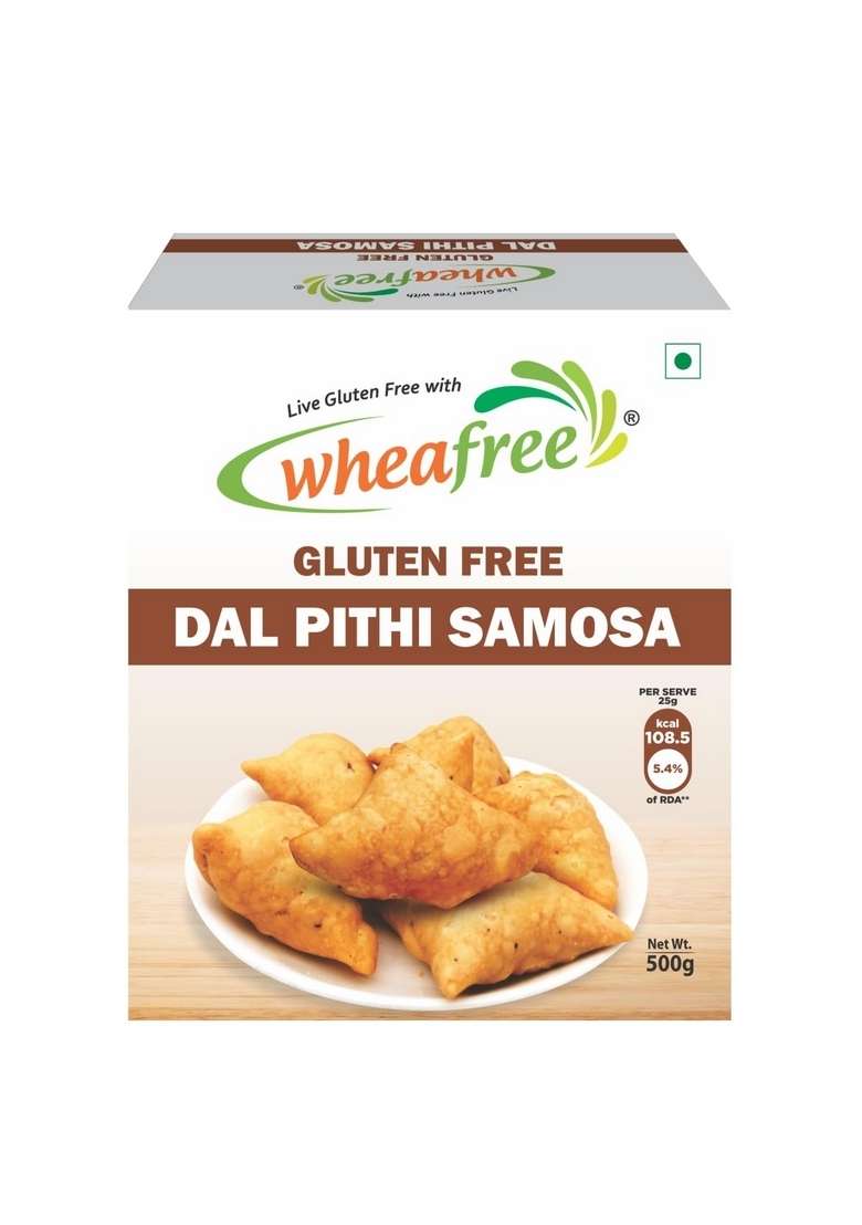 Wheafree Gluten Free Dal Pithi Samosa 500G | Crunchy And Delicious Best Tea Time Snacks Healthy Nutritious Mildly Spiced Indian Savory Snack 100 Vegetarian - Indya
