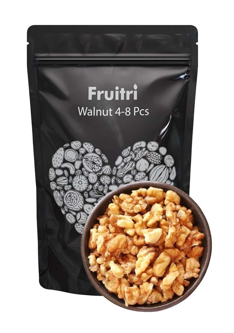 Fruitri Light Broken Kashmiri Walnut Kernels Akhrot Giri Without Shell 1Kg - Indya