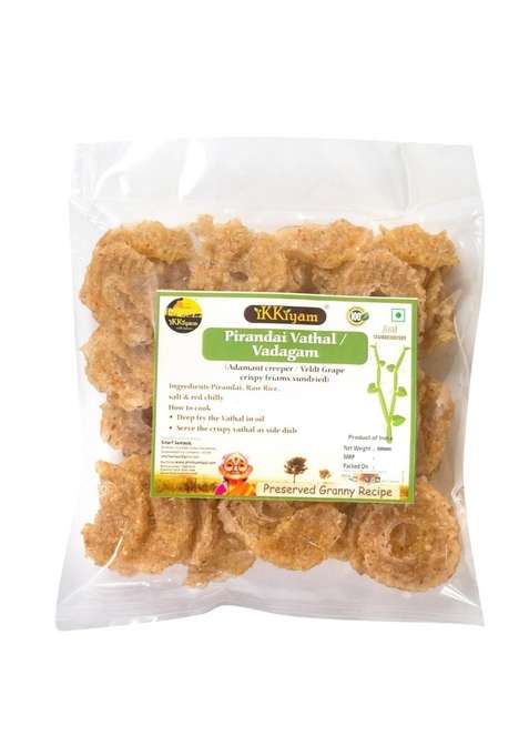 Ikkiyam Pirandai Vathal 350G | Sun Dried Cissus Quadrangularis Hadjod Nalleru Veldt Grape Crisps Bone Joint Support Natural Knee Pain Relief Snack Homemade 100 Traditional