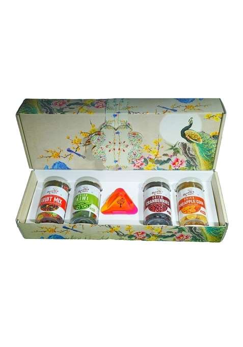 Berries And Nuts Premium Dried Fruits Gift Box | Assorted Fruit Mix Kiwi Cranberries Pineapple Coin 800 Grams Dry Pack For Special Ocassions Anytime Use