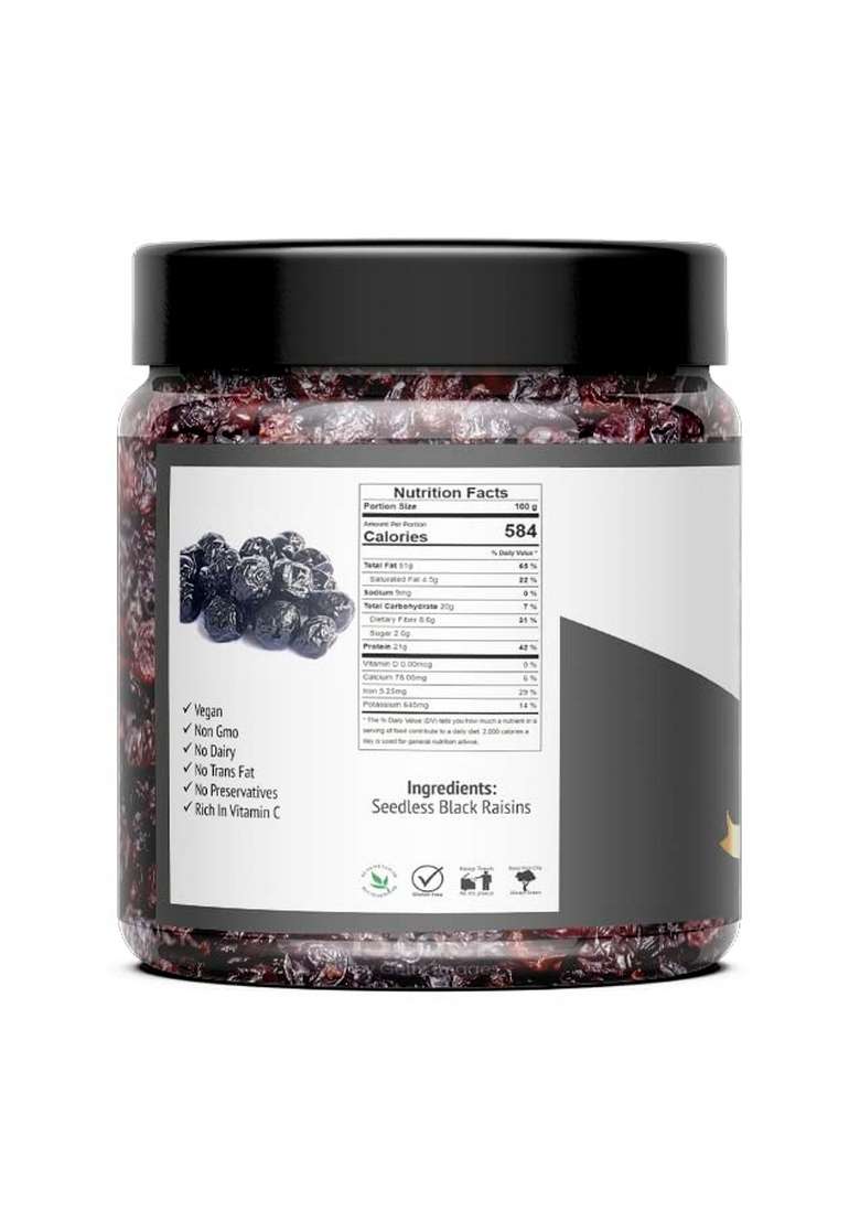 Organic Purify Premium Greek Dried Blackcurrant Jar Pack 1 Kg - Indya
