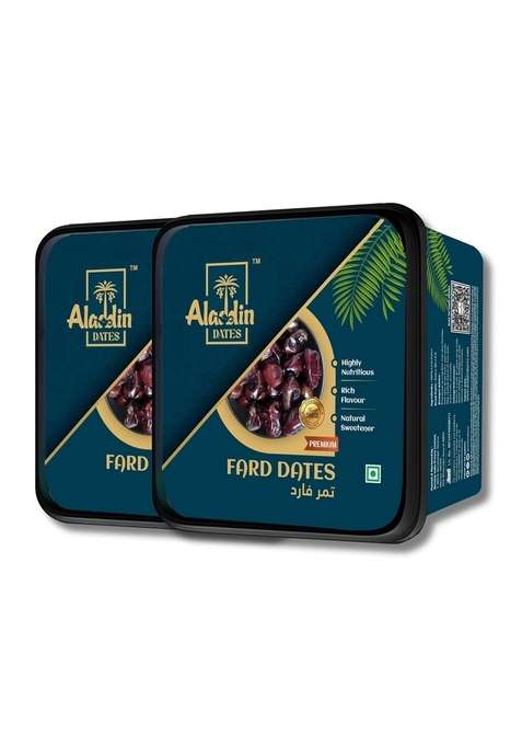 Aladdin Dates Fard Khajoor 800 Grams 400 Pack Of 2 | Iml Continer Packed| Khajur| Dry Fruits Healthy Snacks |High Fibre