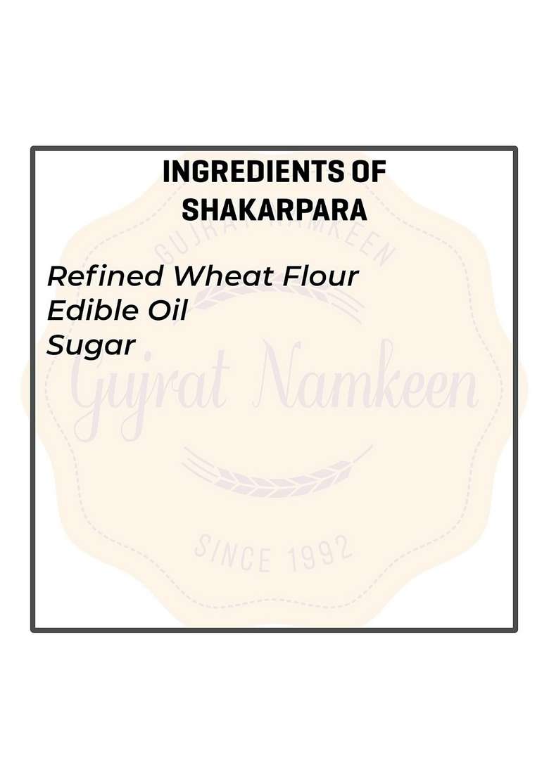 Gujrat Namkeen Special Homemade Meetha Shakarpara 400 Grams Pack Of 1 - Indya