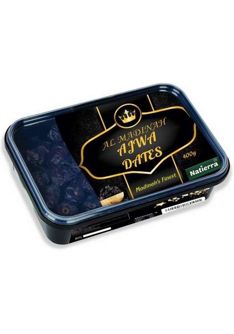 Natierra Al Madinah Ajwa Dates |Premium From Madina | 400 Grams Dry