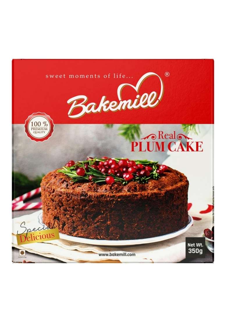 Bakemill Real Plum Cake Premium Fruit And Nut 350G - Indya