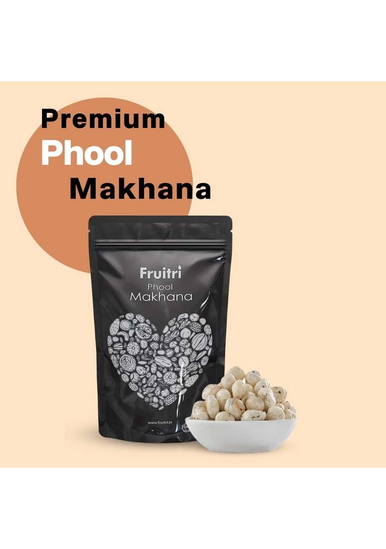 Fruitri Premium Fox Nuts Phool Makhana Plain 400G Pack Of 4 - Indya
