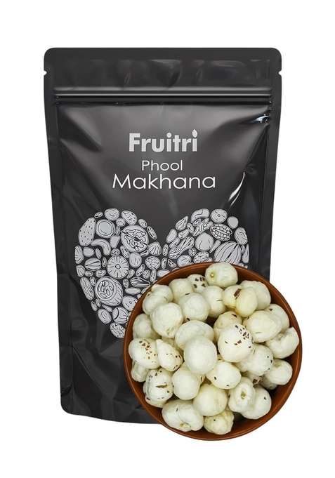 Fruitri Premium Fox Nuts Phool Makhana Plain 400G Pack Of 4