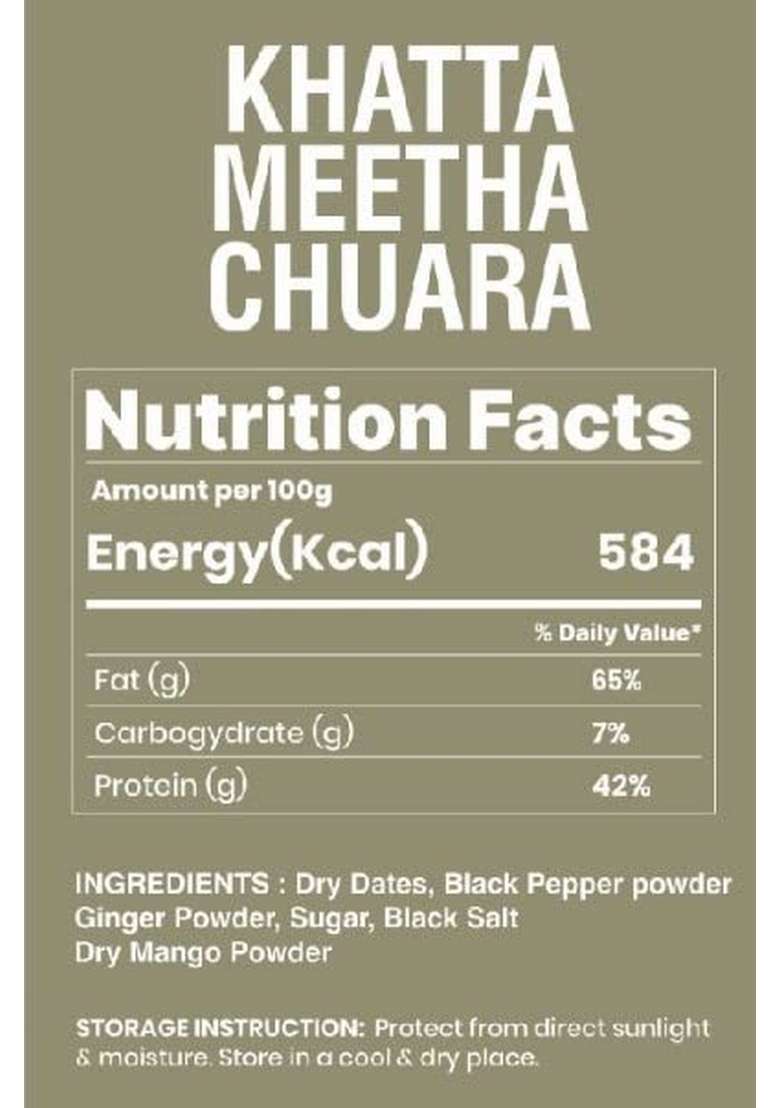 Organic Bites Khatta Meetha Chuhara Pachak I Chatpata Kajur Sour Dates 200 Gm Jar Pack - Indya