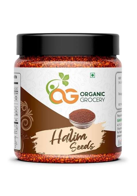 Organic Grocery Halim Seeds 250 Gms Aliv | Haleem For Eating| Weight Loss Garden Cress [Jar Pack]