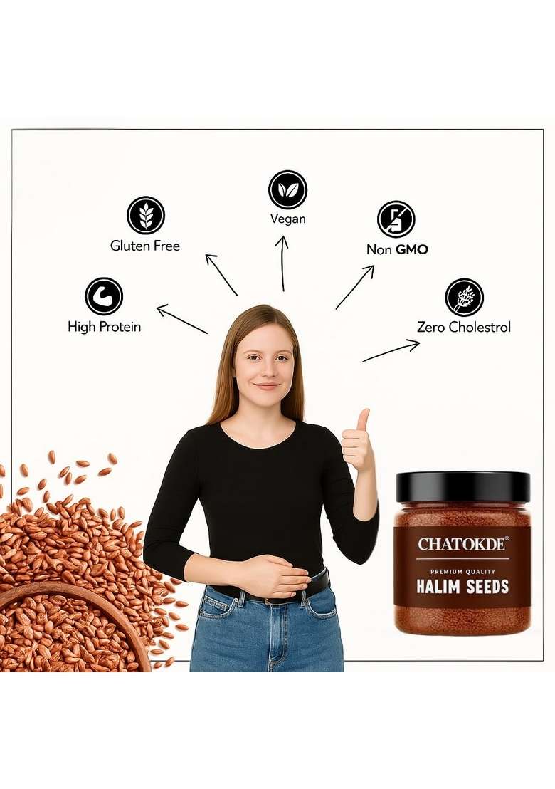 Chatokde Halim Seeds Aliv 400 Gm Jar Garden Cress Haleem Hair Growth Sourced 100 Raw From Organic Farms - Indya