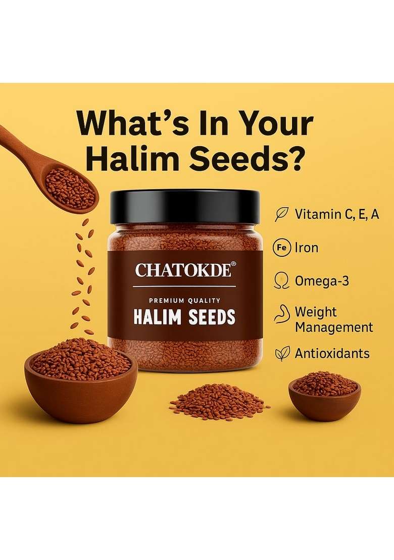 Chatokde Halim Seeds Aliv 400 Gm Jar Garden Cress Haleem Hair Growth Sourced 100 Raw From Organic Farms - Indya
