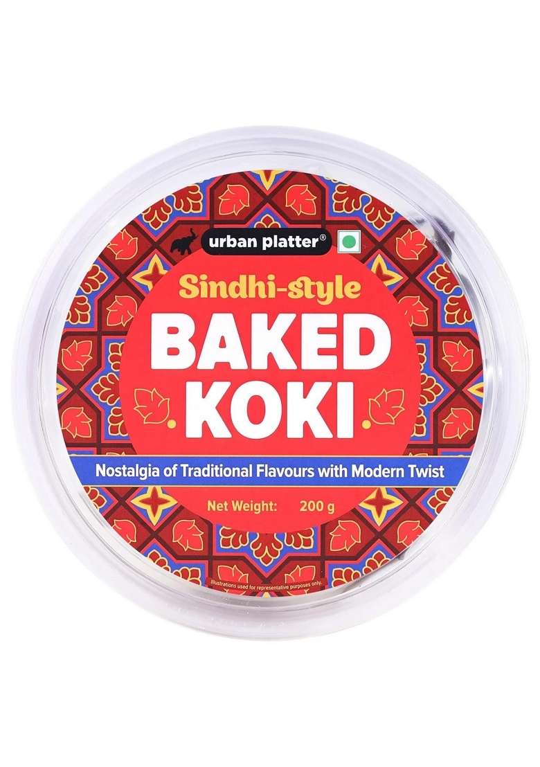 Urban Platter Baked Koki 200G Wheat Free Traditional Sindhi Style Snack - Indya