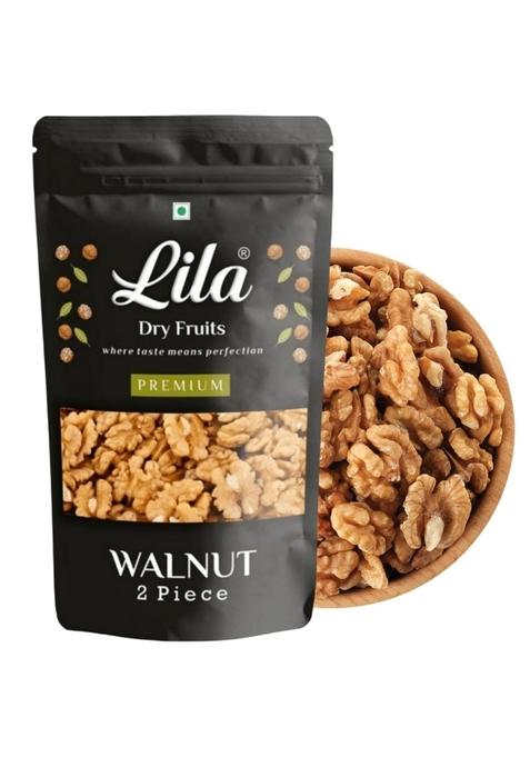 Lila Dry Fruits Walnuts 200 G | Premium Whole Natural Walnut Akrot Giri Rich In Iron And Protein Akhrot Nuts Ideal For Breakfast Snacking Perfect Gifting Grade 2Pc M