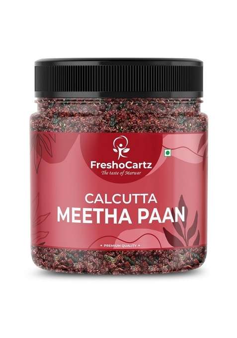 Freshocartz Culcutta Pan Mukhwas | Red Culcutti Paan Mouthfreshner After Meal Digestive Churi Jar Pack 250G Of 1