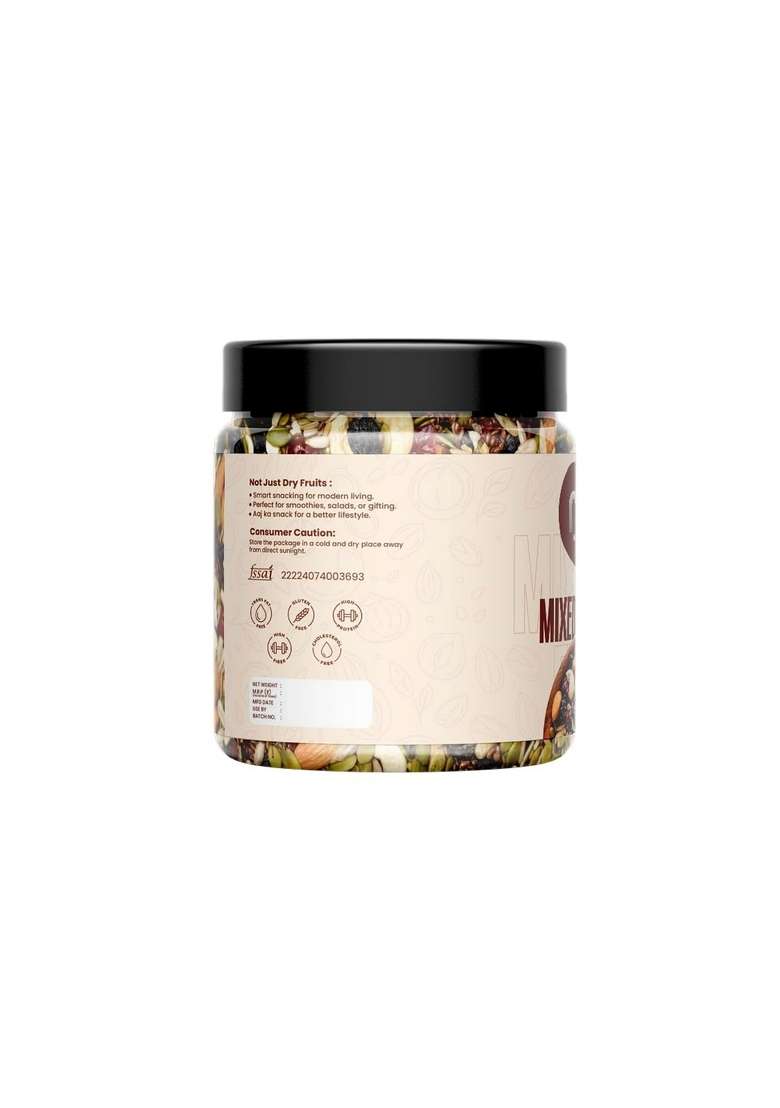M O H Moments Of Happiness Moh Premium Mixed Dry Fruits Almonds Cashews Raisins Kiwi Apricots Dates Natural No Added Sugar Healthy Snack For Gifting Office Daily Use 250G - Indya