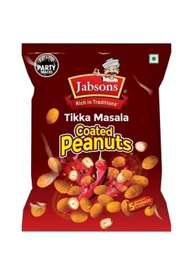 Jabsons Tikka Masala Coated Peanuts 150G | Spicy Tangy Indian Snack Crunchy Party Namkeen High Protein Flavorful Anytime