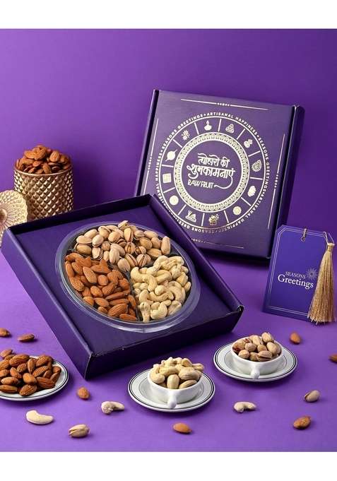 Hyperfoods Hyperfoods® Christmas Gift New Year Gifts Dry Fruits Binge Box Pack Of 3 Fruit Cashews Almonds Pistachios 280 Grams Dryfruits Combo Gifting Happy