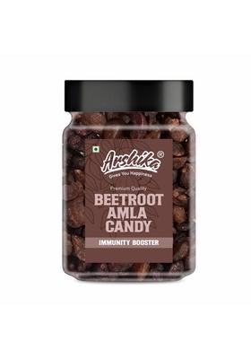 Arshika 100 Orginic Beetroot Amla Candy | High In Vitamin C Enhances Immunity Organic Dry Indian Gooseberry Fruit Mouthfreshner 400Gm