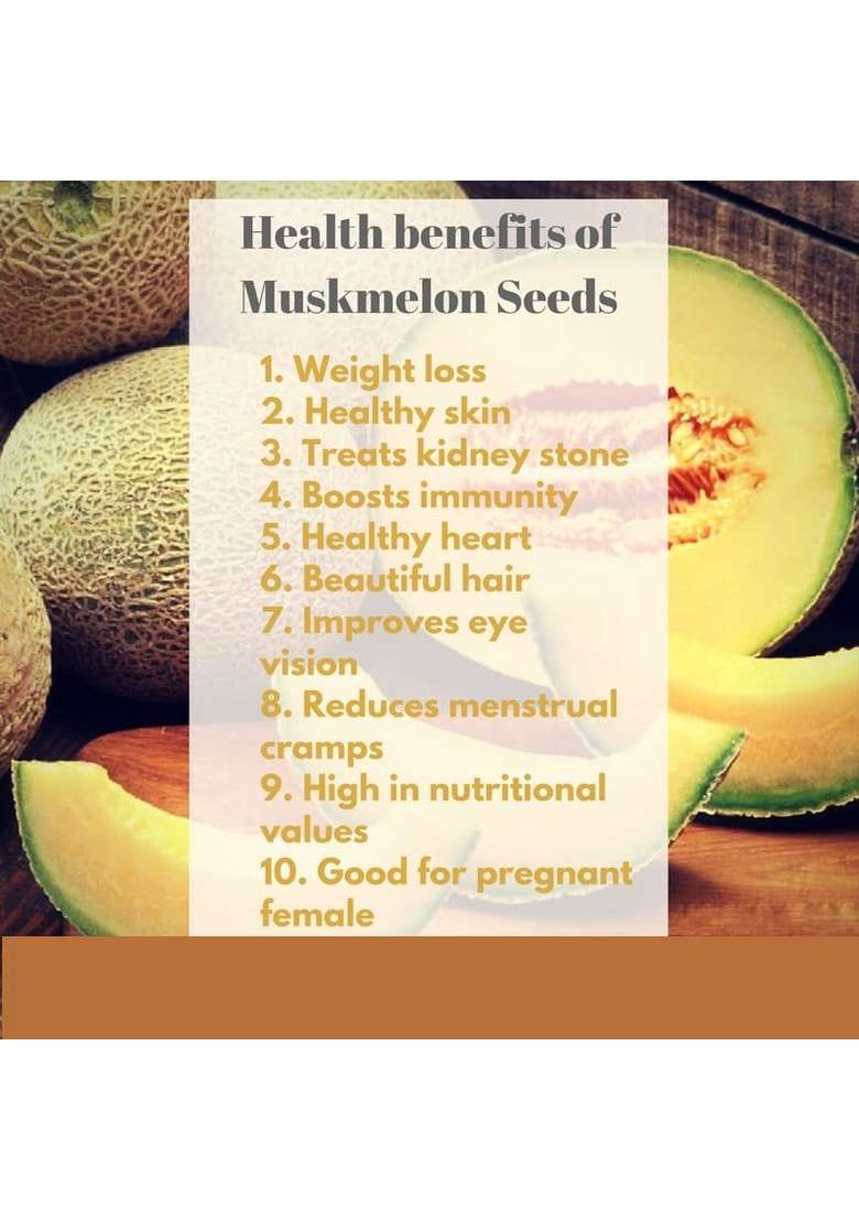 Indiana As Offered By Nature Muskmelon Seeds For Eating 200G Kharbooj Magaj - Indya