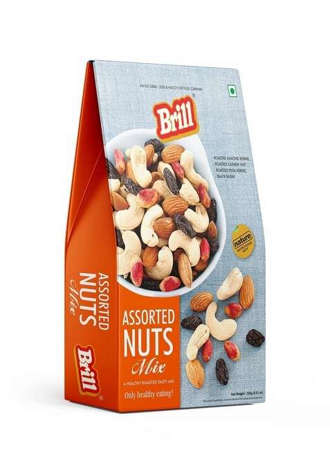 Brill Trail Mix Of Assorted Nuts 250G | Dry Fruits Trial |Nutritious And Crunchy Snack Mixed