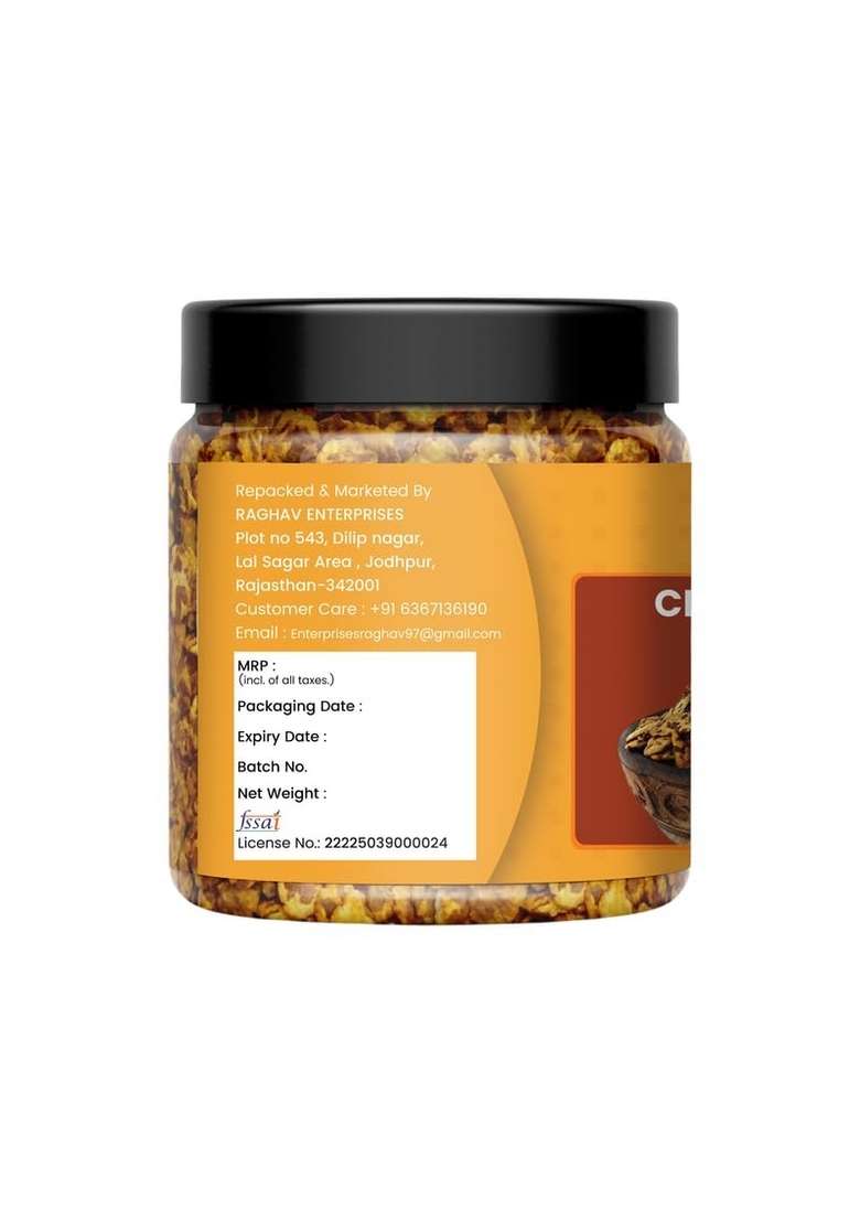 Nutrizaika Chana Jor Garam | Spicy Crunchy Roasted Snack High Protein Fiber Traditional Indian Namkeen |1Kg - Indya