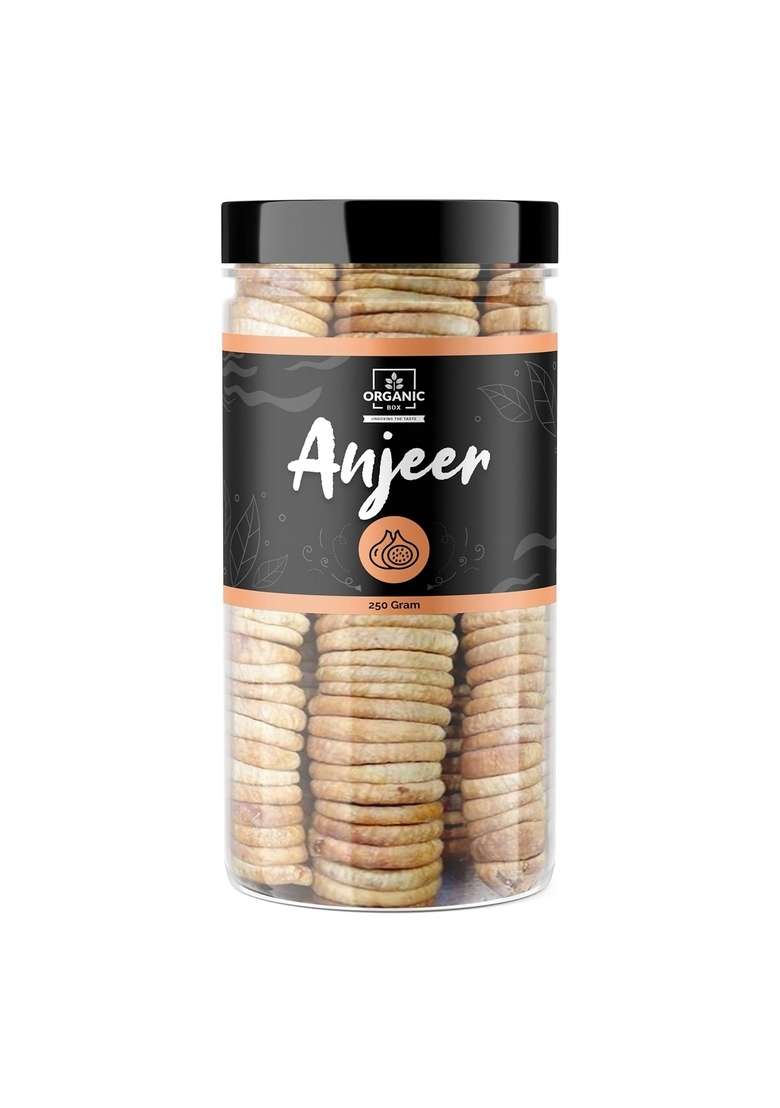 Organic Box Afghani Anjeer Figs Afghanistan Dry Anjir Dried Fruits Increases Immunity Purify The Blood 500 Gram Diwali Gift Pack - Indya