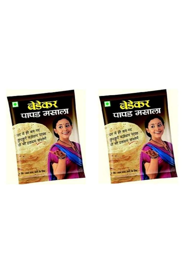 Bedekar Arvachin Papad Masala 200 Grams 100 X 2 Nos - Indya