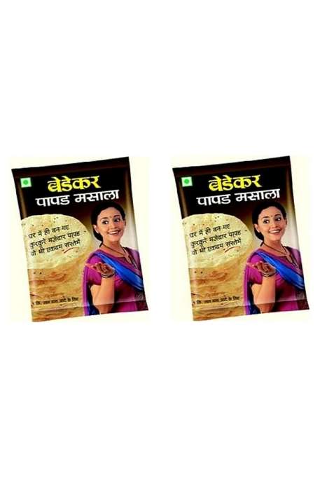 Bedekar Arvachin Papad Masala 200 Grams 100 X 2 Nos