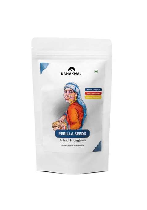 Namakwali Himalayan Perilla Seeds Bhang Jeera | Pahadi Bhangjeera 100Gm Rich In Omega 3 Fatty Acids Grown And Harvested Himalayas 100 Pure Natural Sharktank India Product
