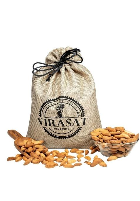 Virasat The Taste Of Heritage Afghani Mamra Almonds 500G Rich In Oil Badam Distinctive Crunch Intense Flavor High Nutrients Organic Natural Dry Fruits