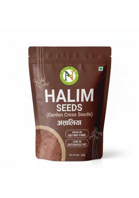Nature Vit Naturevit Halim Seeds 200G | Aliv Garden Cress Rich In Iron Fiber Omega 3 Natural Immunity Booster