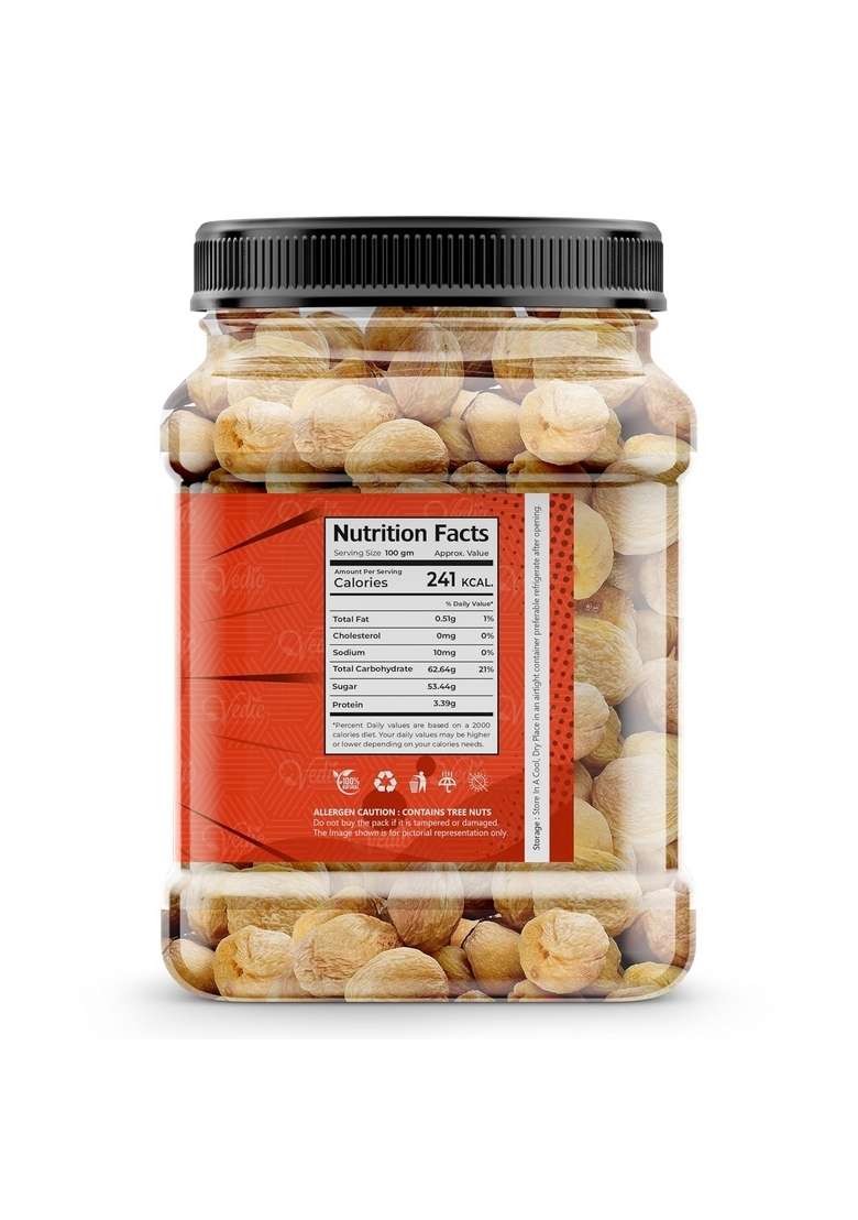 Vedic Wellness Dried Apricots | Sun No Added Sugar Gluten Free Vegan Plant Based Non Gmo Turkish Dry Fruits 1Kg - Indya