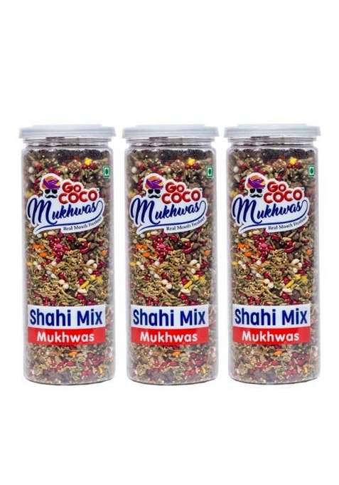 Go Coco Shahi Mix Mukhwas [Mouth Freshener Digestive After Meal Snack] 600Gm Pack Of 3