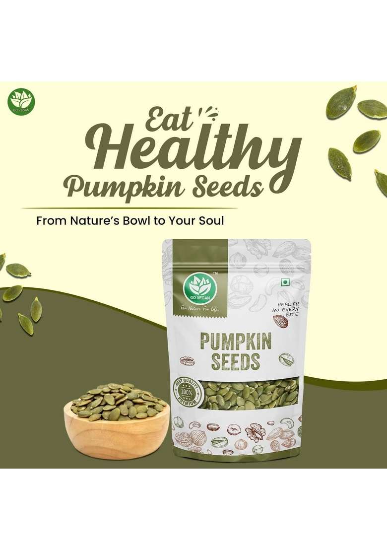 Go Vegan Pumpkin Seeds For Eating 900Gm - Indya